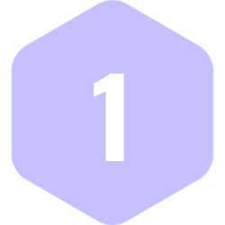 Kleines weißes Polygon