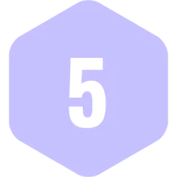 Kleines weißes Polygon