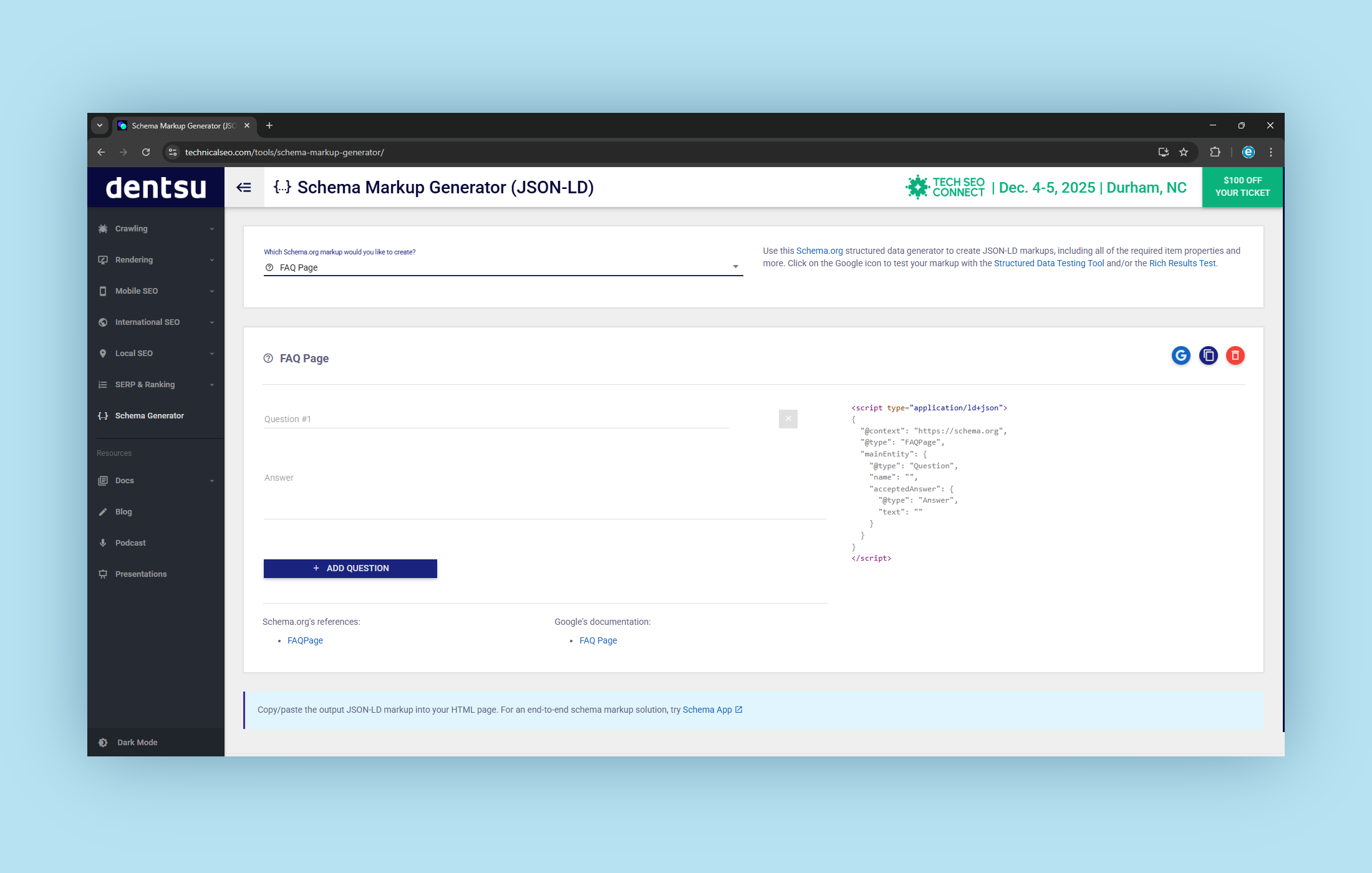 Schema Markup Generator